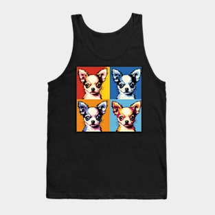 Pop Retro Chihuahua Art Painting - Cute Puppy Tank Top